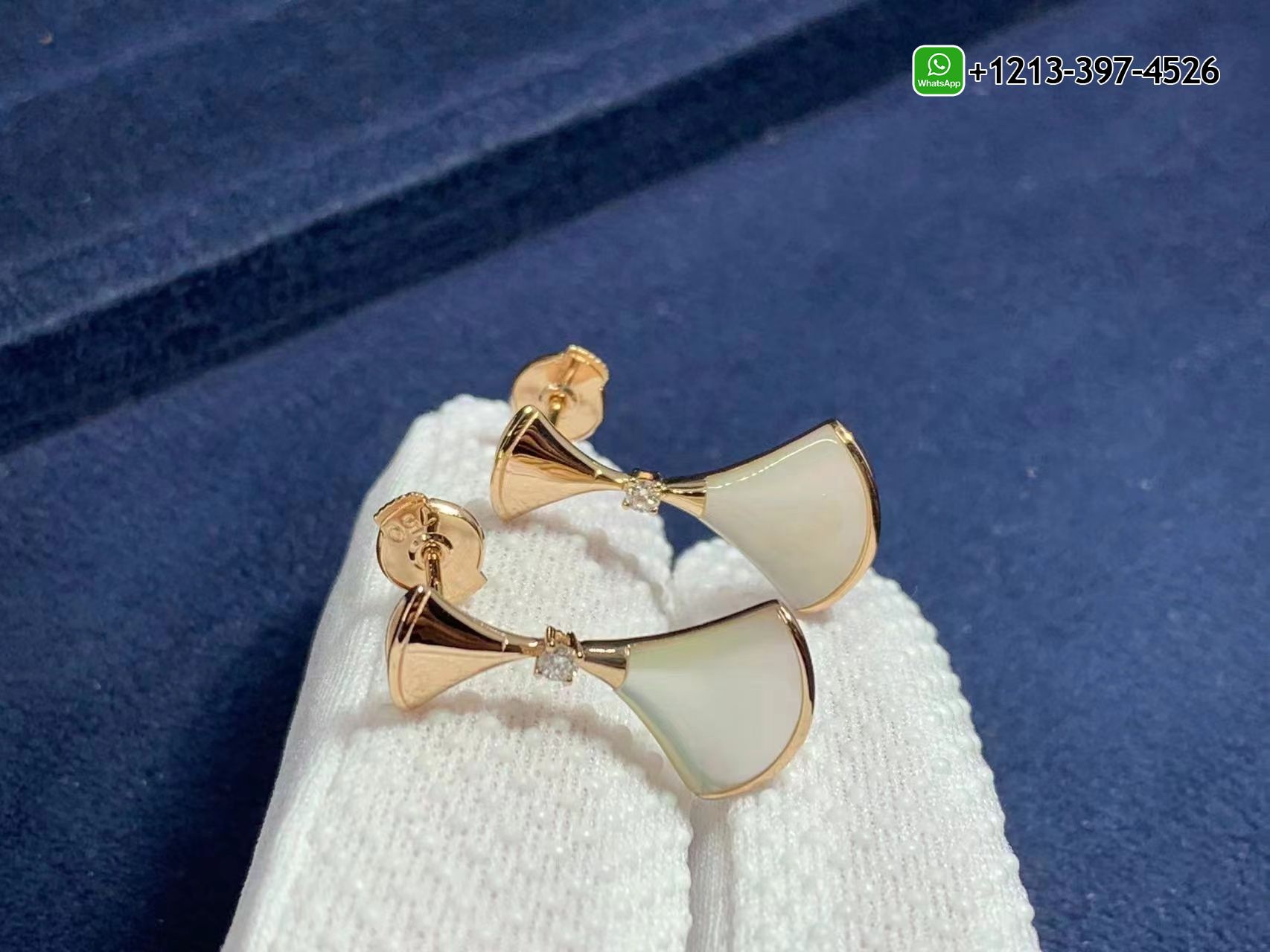 ddegeazhil2 Best Sellers 1:1 Quality Cheap Custom Made Bvlgari Divas’ Dream 18K Rose Gold Set With Mother-Of-Pearl Elements Diamonds Earrings - High Quality 18k Gold and Diamond Luxury Distinctive Collection Designer Jewelry Customized Factory Price - Image 2