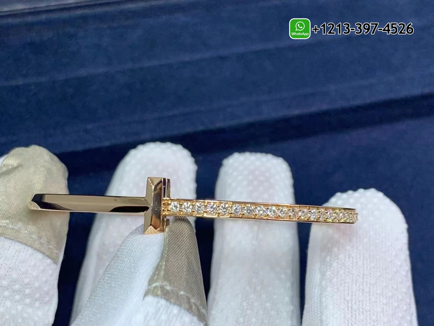 Custom Made Best Quality 1:1 Cheap Tiffany & Co. T T1 Hinged Rose Gold with Diamonds Narrow Bangle Bracelet - High Quality 18k Gold and Diamond Luxury Distinctive Collection Designer Jewelry Customized Factory Price Ddhmhw4qzrw