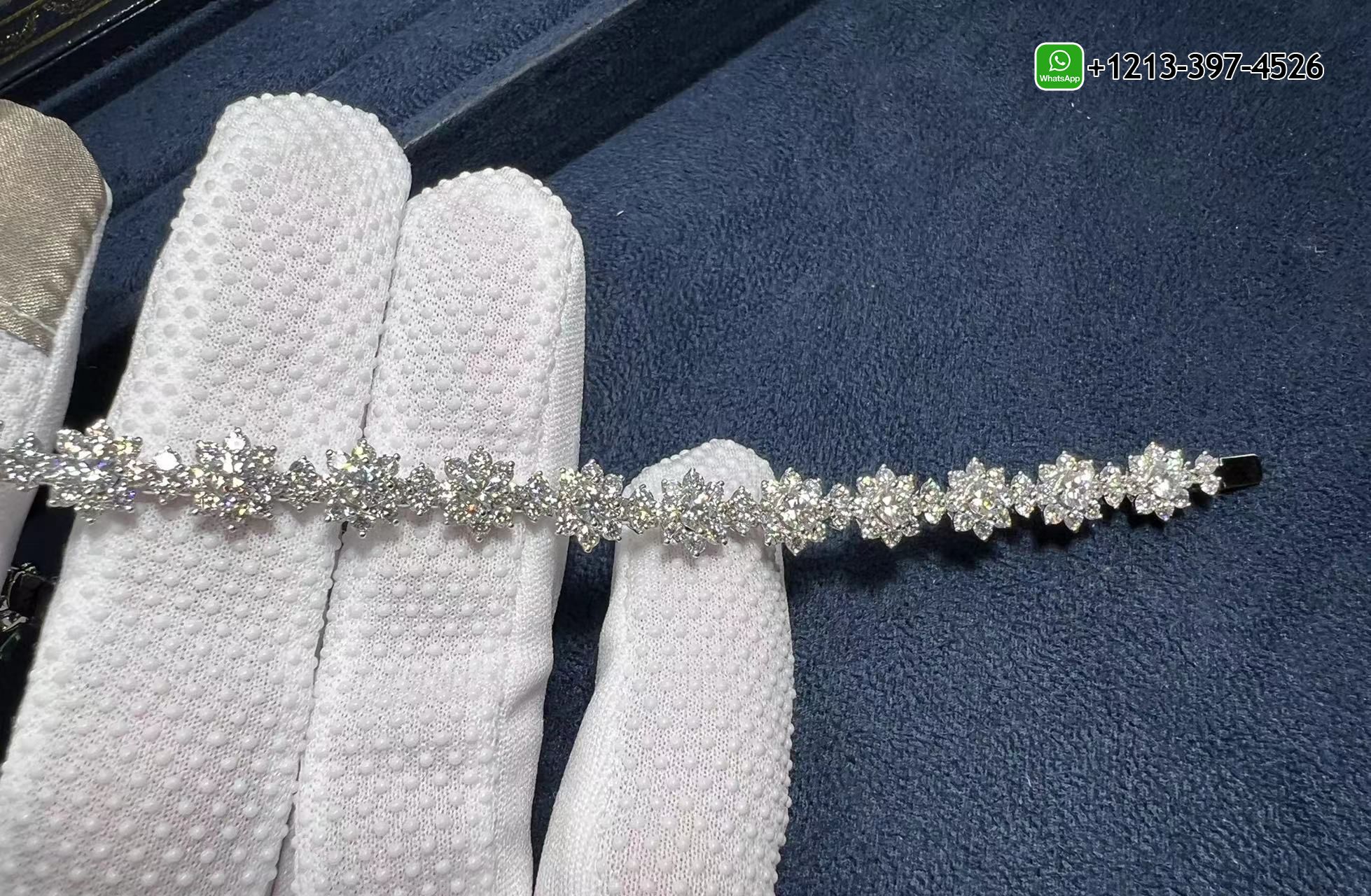 df4tu0dqqny Custom Made Best Sellers Quality 1:1 Harry Winston Sunflower Small Platinum Diamond Bracelet - High Quality 18k Gold and Diamond Luxury Distinctive Collection Designer Jewelry Customized Factory Price - Image 8