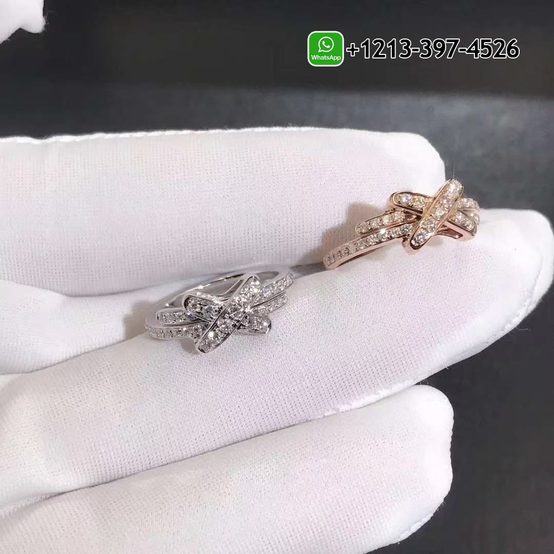 dholxdqwcps Custom Made Best Sellers Quality 1:1 Chaumet Jeux De Liens 18K Rose Gold Diamond Ring - High Quality 18k Gold and Diamond Luxury Distinctive Collection Designer Jewelry Customized Factory Price - Image 3