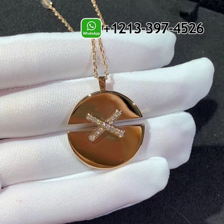 Chaumet Jeux De Liens Harmony Rose Gold Medium Model Pendant 084493 - High Quality 18k Gold and Diamond Luxury Distinctive Collection Designer Jewelry Customized Factory Price