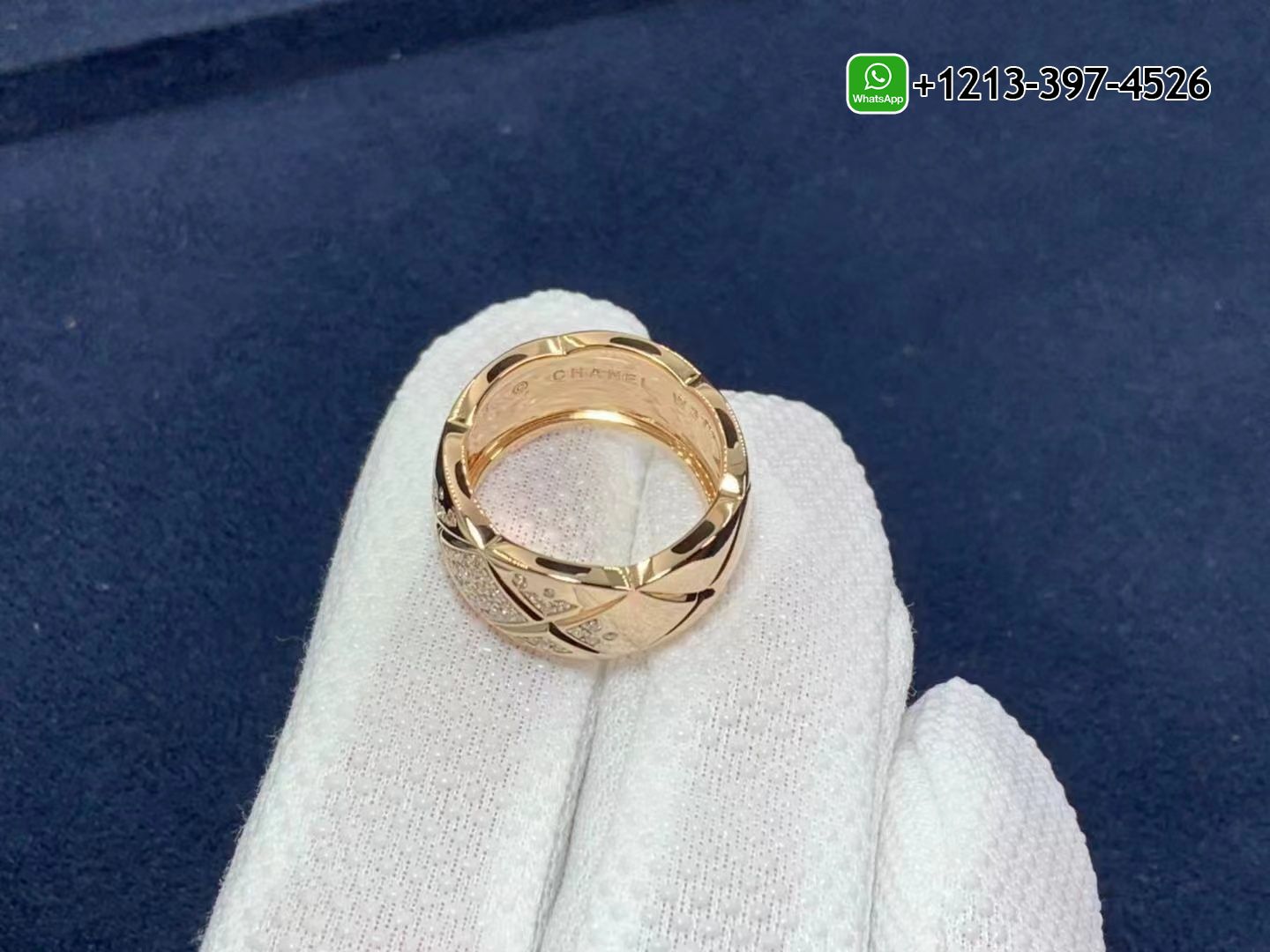 difkhpq3fn4 Chanel Beige / Rose Gold Diamond Coco Crush Ring J11100 - High Quality 18k Gold and Diamond Luxury Distinctive Collection Designer Jewelry Customized Factory Price - Image 4