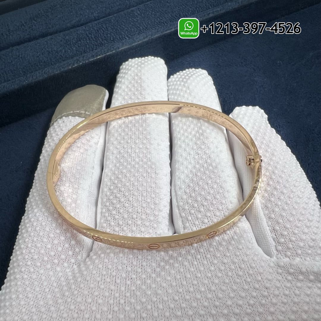 dkdqygctfir Cartier Solid 18k Rose Gold Small Model Love Bracelet B6047317 - High Quality 18k Gold and Diamond Luxury Distinctive Collection Designer Jewelry Customized Factory Price - Image 2