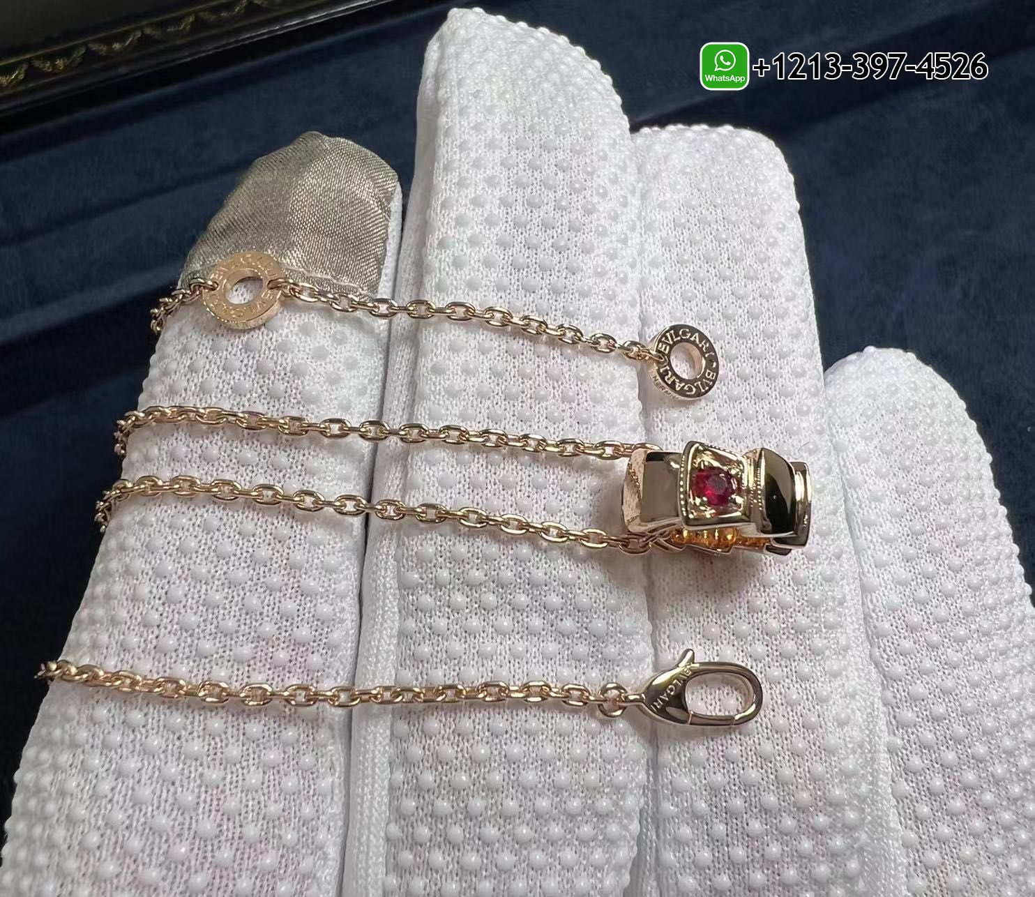 dozxy0rycyf Custom Made Bvlgari Serpenti Necklace Set With Carnelian Elements And Demi Pavé Ruby - High Quality 18k Gold and Diamond Luxury Distinctive Collection Designer Jewelry Customized Factory Price - Image 5
