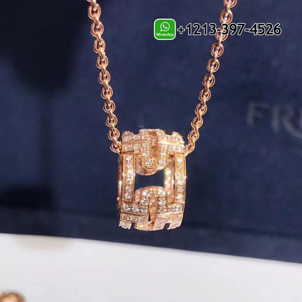 Custom Made Best Sellers Quality 1:1 Bvlgari 18K Rose Gold Chain and 18 Kt Rose Gold Set with a Diamond Pendant Necklace - High Quality 18k Gold and Diamond Luxury Distinctive Collection Designer Jewelry Customized Factory Price Dxqzyjckxov