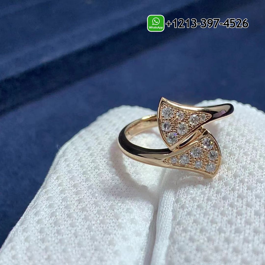 dxutd3n3b3b Custom Made Best Quality 1:1 Cheap Bulgari DIVAS’ DREAM 18K Rose Gold Diamond Ring - High Quality 18k Gold and Diamond Luxury Distinctive Collection Designer Jewelry Customized Factory Price