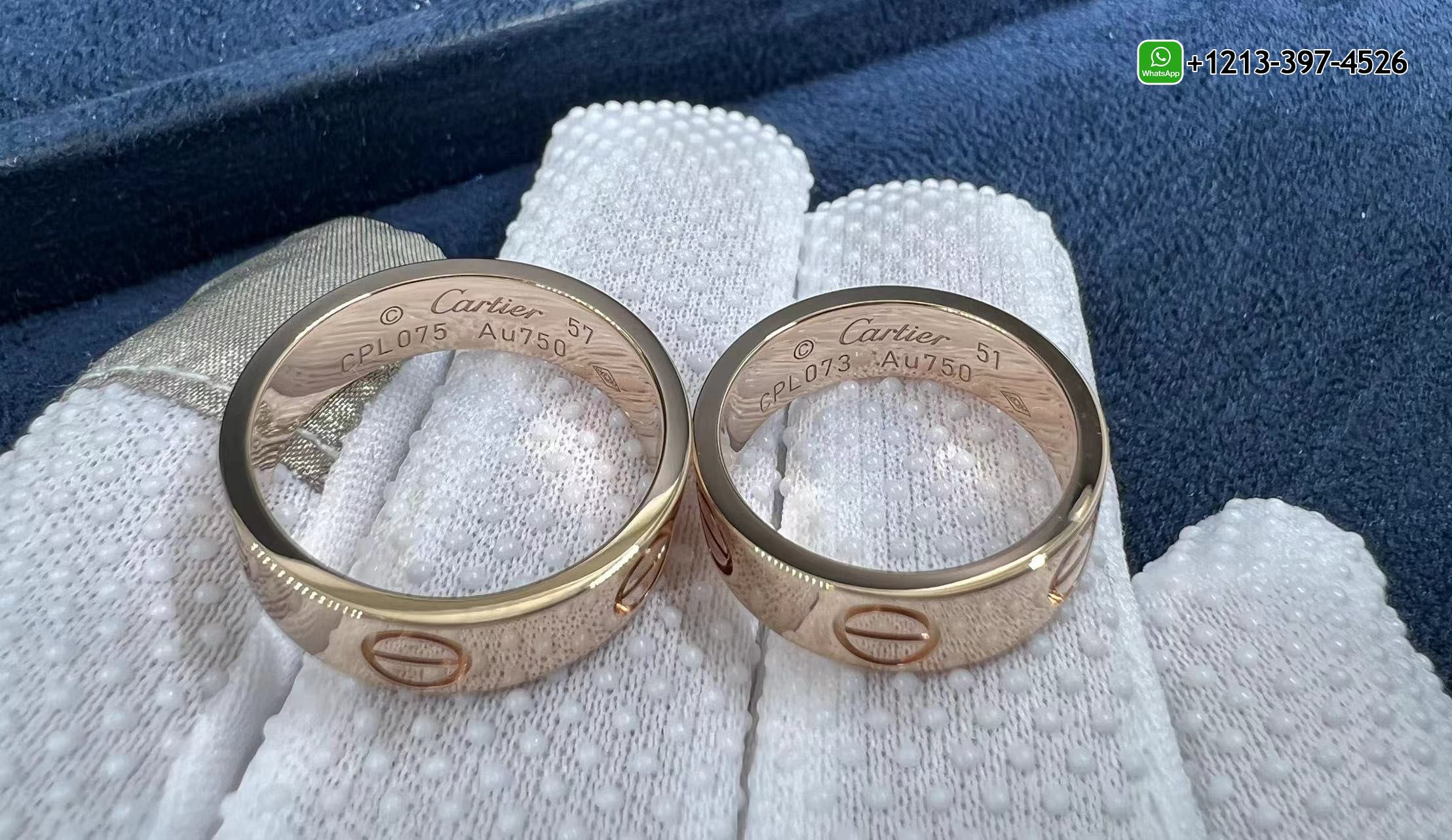 dznrdagzthj 1:1 Highest Quality Cartier Love Solid 18k Rose Gold 5.5MM Band Ring - High Quality 18k Gold and Diamond Luxury Distinctive Collection Designer Jewelry Customized Factory Price - Image 3
