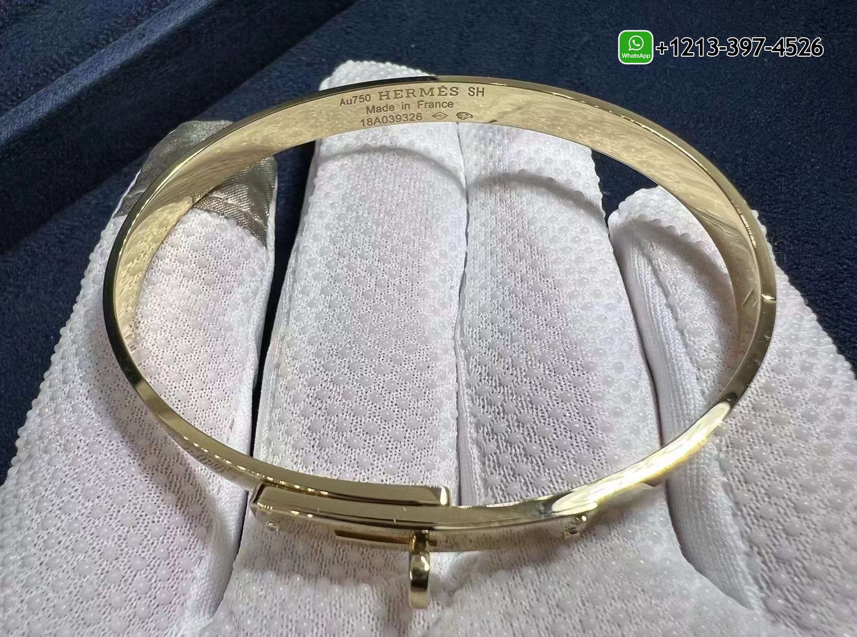 e1qdzfjs144 Custom Made Best Sellers Quality 1:1 Copy Hermès Kelly 18K Yellow Gold Set With Diamonds Bracelet - High Quality 18k Gold and Diamond Luxury Distinctive Collection Designer Jewelry Customized Factory Price - Image 5