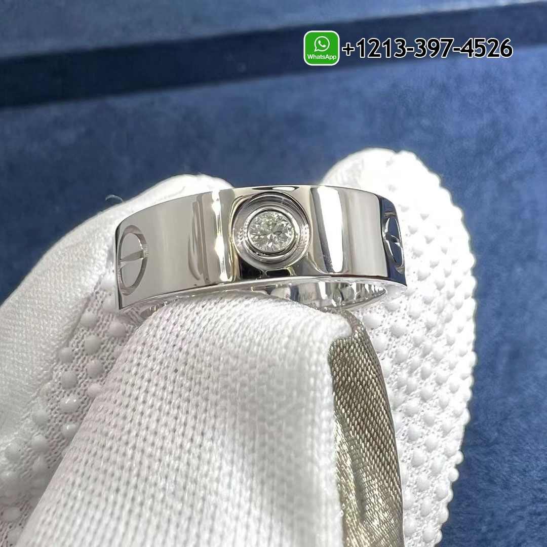 Best Quality Cheap Cartier 18k White Gold 5.5mm Band 3 Diamond Love Ring Replica - High Quality 18k Gold and Diamond Luxury Distinctive Collection Designer Jewelry Customized Factory Price E4hg1f4rrqq