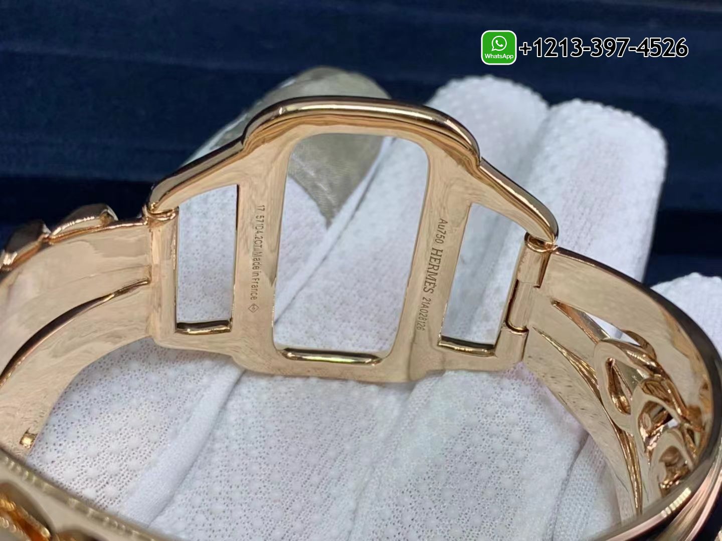 e4qwppkubig Custom Made Best Quality 1:1 HERMÈS Alchimie 18K Rose Gold & Diamond Bracelet Cuff 4.73cts Exceptional & RARE - High Quality 18k Gold and Diamond Luxury Distinctive Collection Designer Jewelry Customized Factory Price - Image 2