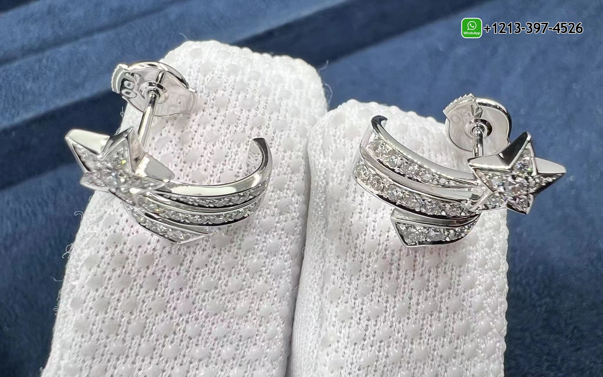 ef2zskmg0z1 Quality 1:1 Copy Chanel étoile Filante 18K White Gold Diamond Earrings - High Quality 18k Gold and Diamond Luxury Distinctive Collection Designer Jewelry Customized Factory Price - Image 3