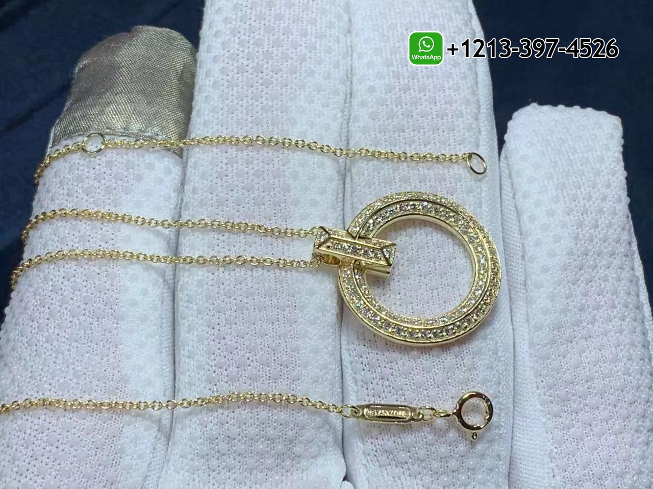 Best Sellers 1:1 Quality Cheap Tiffany 18k Yellow Gold Diamond T T1 Circle Pendant Necklace - High Quality 18k Gold and Diamond Luxury Distinctive Collection Designer Jewelry Customized Factory Price Emrn44ueus3