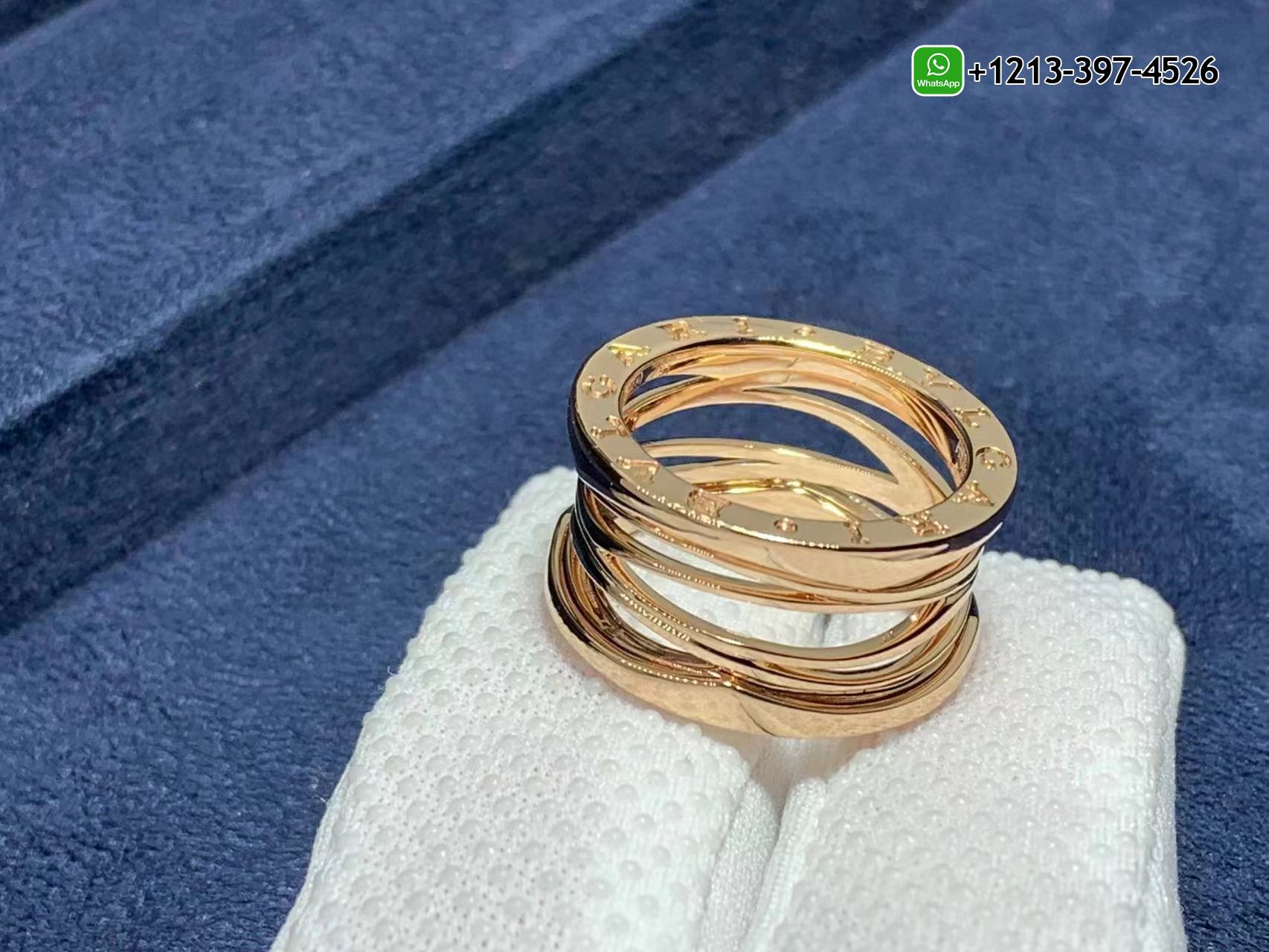 ep1drwyha55 Best Sellers 1:1 Quality Cheap Bvlgari B.zero1 Design Legend Sold 18k Rose Gold 4-band Ring - High Quality 18k Gold and Diamond Luxury Distinctive Collection Designer Jewelry Customized Factory Price - Image 5