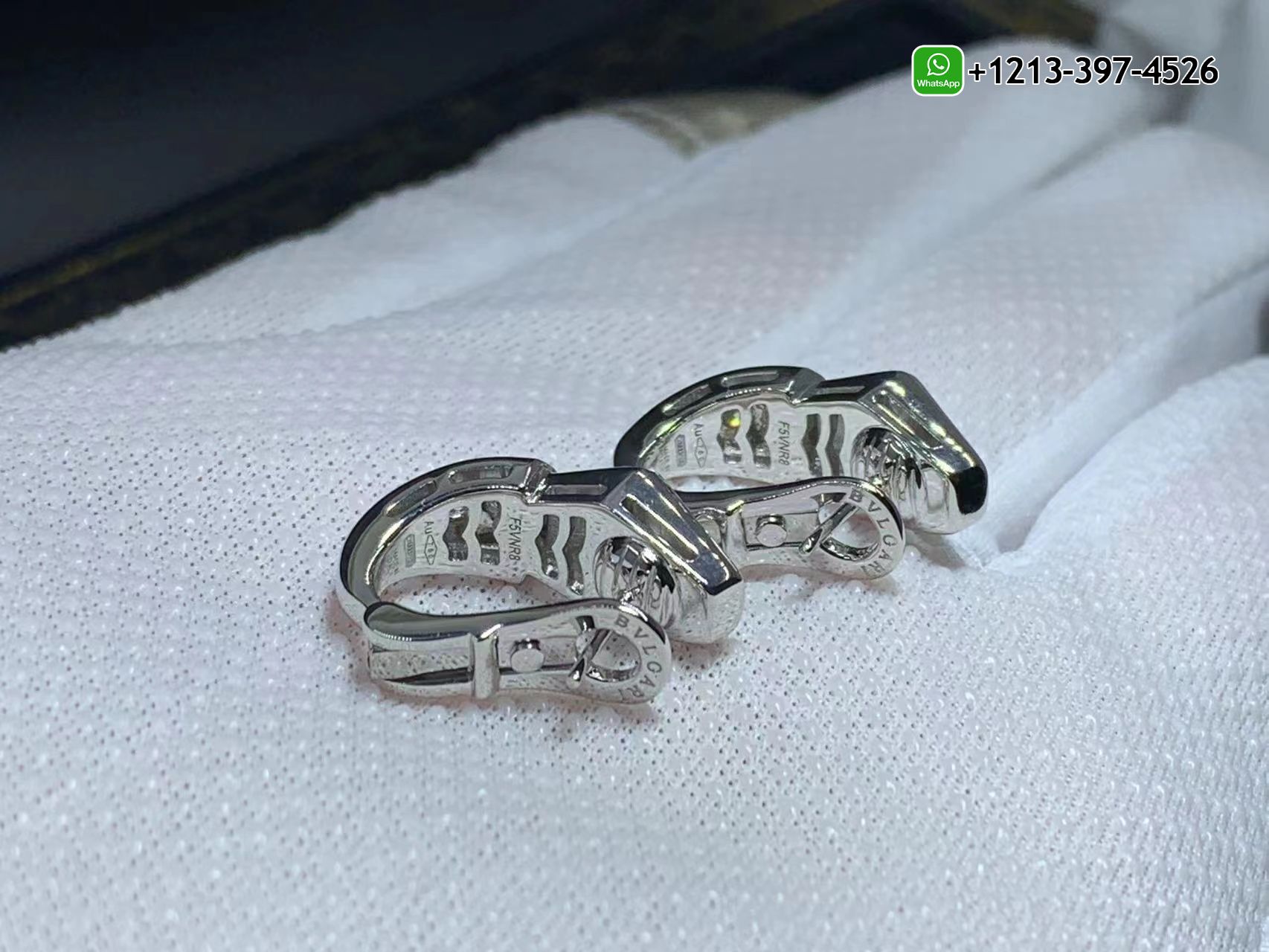 erizryjl42q Best Sellers 1:1 Quality Cheap Custom Made Bvlgari Serpenti Snake Diamond Huggie 18K White Gold Earrings - High Quality 18k Gold and Diamond Luxury Distinctive Collection Designer Jewelry Customized Factory Price - Image 4