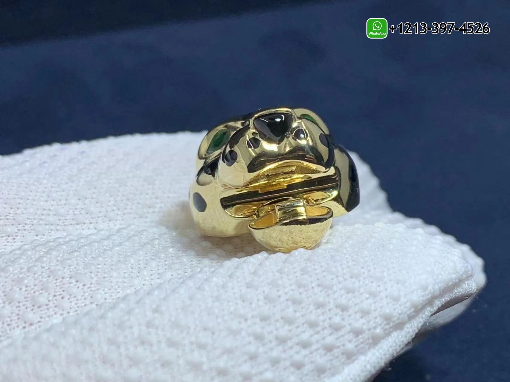 exfkiwelrif Best Sellers 1:1 Quality Cheap Custom Made 18k Yellow Gold 2 Tsavorite Garnets Onyx Panthere de Cartier and Diamond Bracelet - High Quality 18k Gold and Diamond Luxury Distinctive Collection Designer Jewelry Customized Factory Price - Image 7