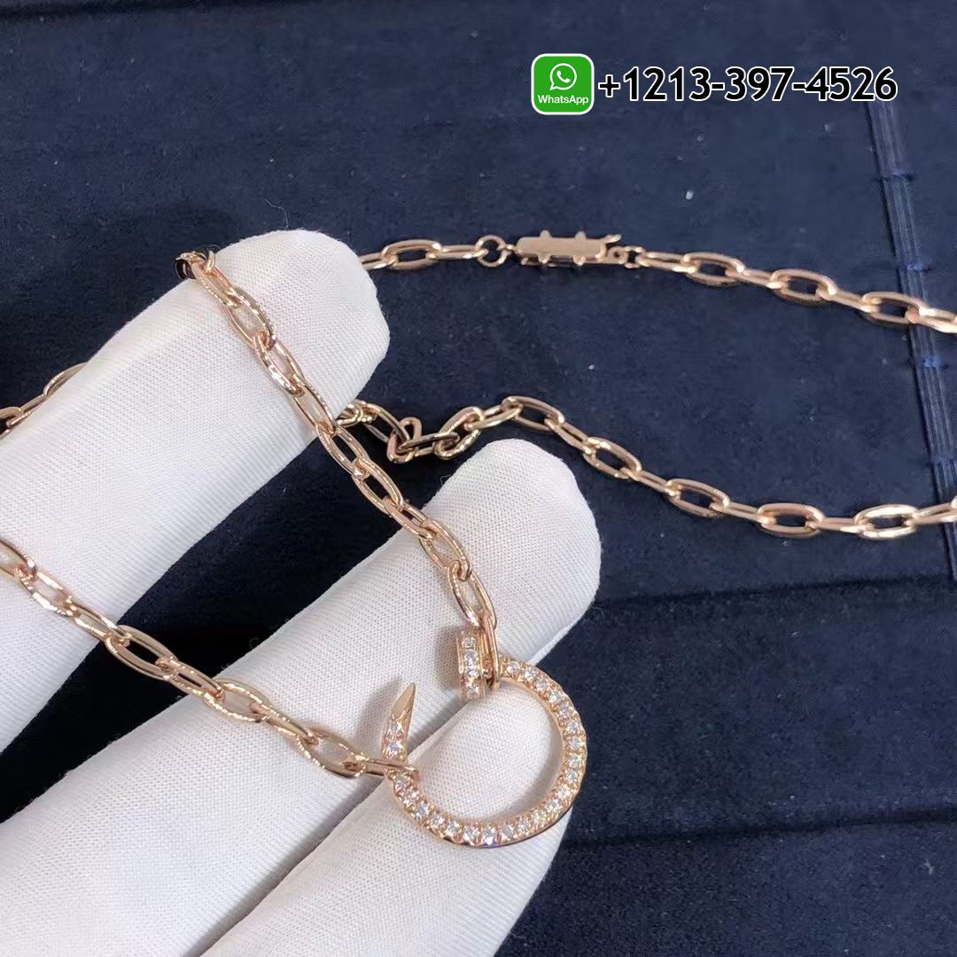 f0narjjapog Cartier Juste un Clou Chain 18K Rose Gold Diamonds Necklace N7413500 - High Quality 18k Gold and Diamond Luxury Distinctive Collection Designer Jewelry Customized Factory Price - Image 4