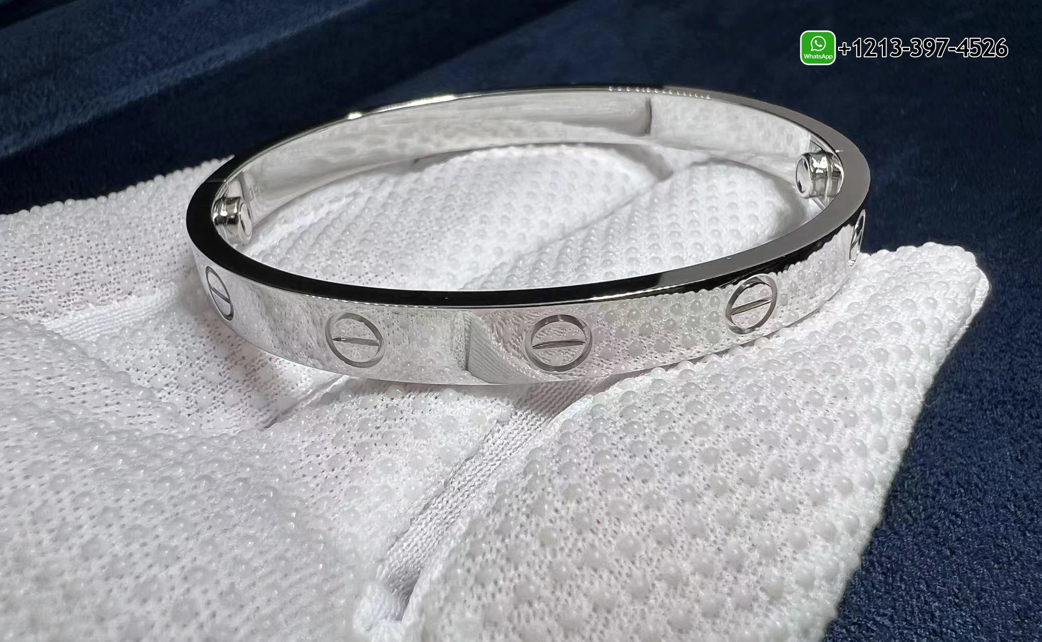 f3qp0le3sii Best Sellers 1:1 Quality Cheap Custom Made 18 Karat White Gold Cartier Love Bracelet - High Quality 18k Gold and Diamond Luxury Distinctive Collection Designer Jewelry Customized Factory Price - Image 2