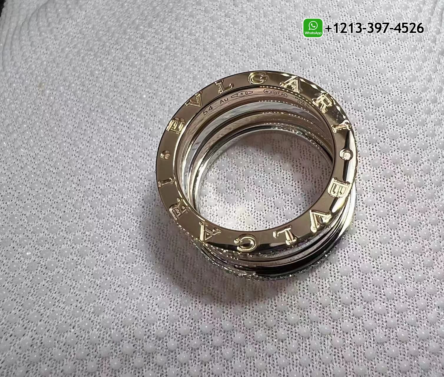 f5kna1vot5d Best Sellers 1:1 Quality Cheap Custom Made Bvlgari B.Zero1 18kt Rose Gold and White Gold With Diamonds Ring - High Quality 18k Gold and Diamond Luxury Distinctive Collection Designer Jewelry Customized Factory Price - Image 9