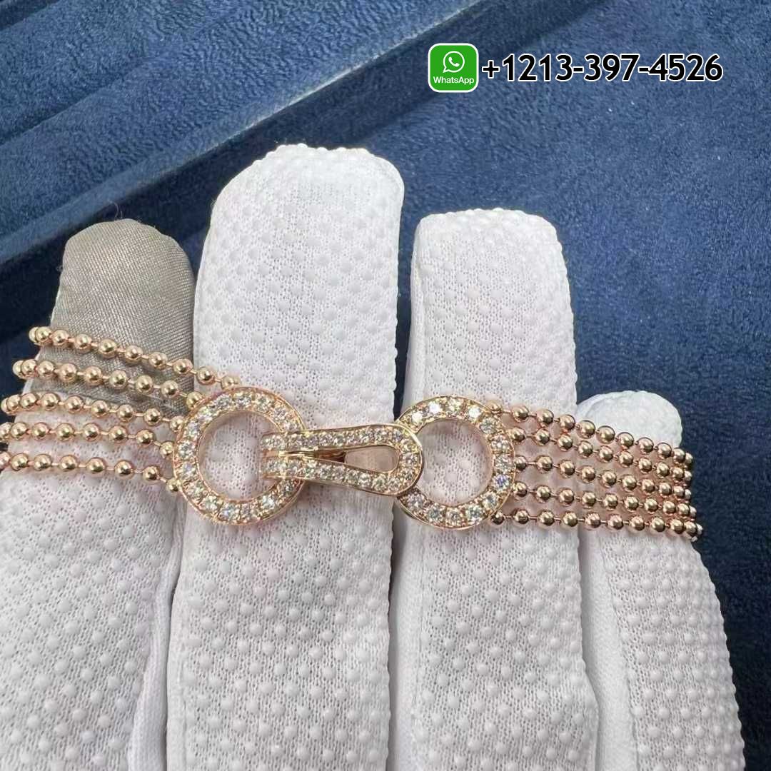 fcckqnd4vvd Best Sellers 1:1 Quality Cartier Agrafe 18k Rose Gold Pave Diamonds Tassel Bracelet - High Quality 18k Gold and Diamond Luxury Distinctive Collection Designer Jewelry Customized Factory Price - Image 2