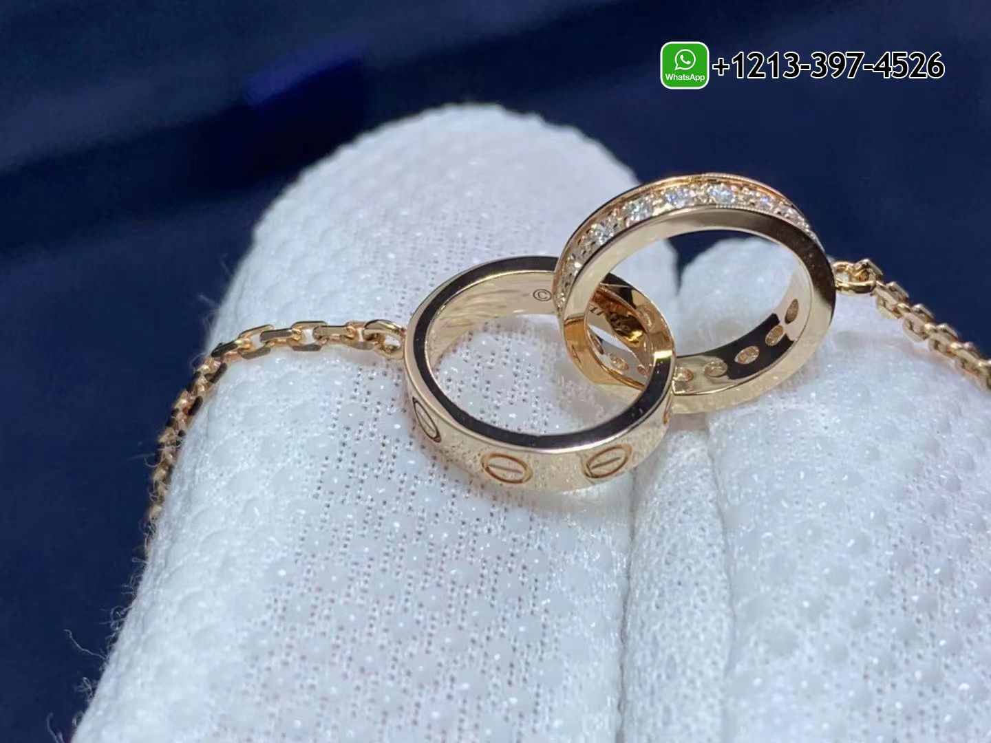 fcqlgaei3gl Custom Made Best Quality 1:1 Cartier 18k Rose Gold Love Diamonds Necklace - High Quality 18k Gold and Diamond Luxury Distinctive Collection Designer Jewelry Customized Factory Price - Image 6