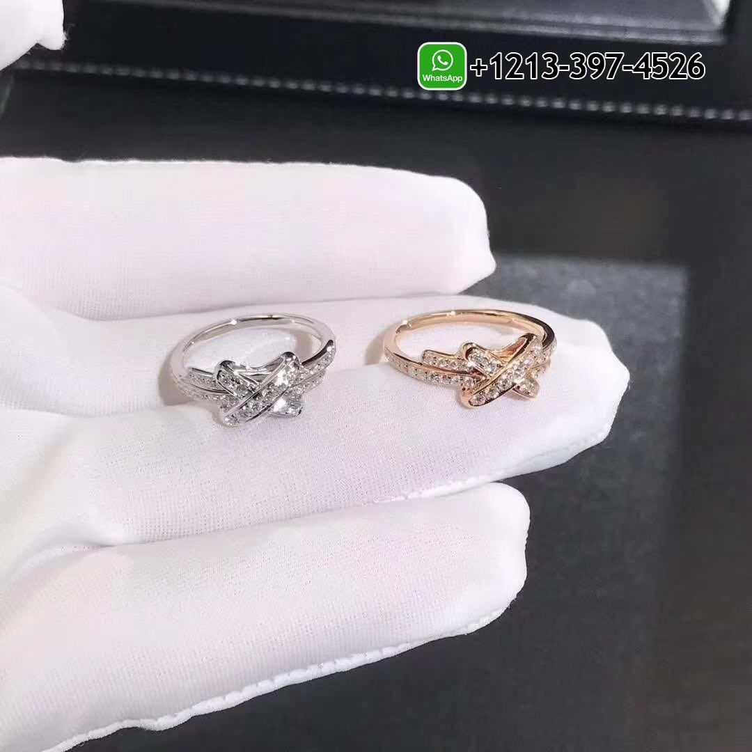 fgyiogpwxto Custom Made Best Sellers Quality 1:1 Chaumet Jeux De Liens 18K Rose Gold Diamond Ring - High Quality 18k Gold and Diamond Luxury Distinctive Collection Designer Jewelry Customized Factory Price - Image 2