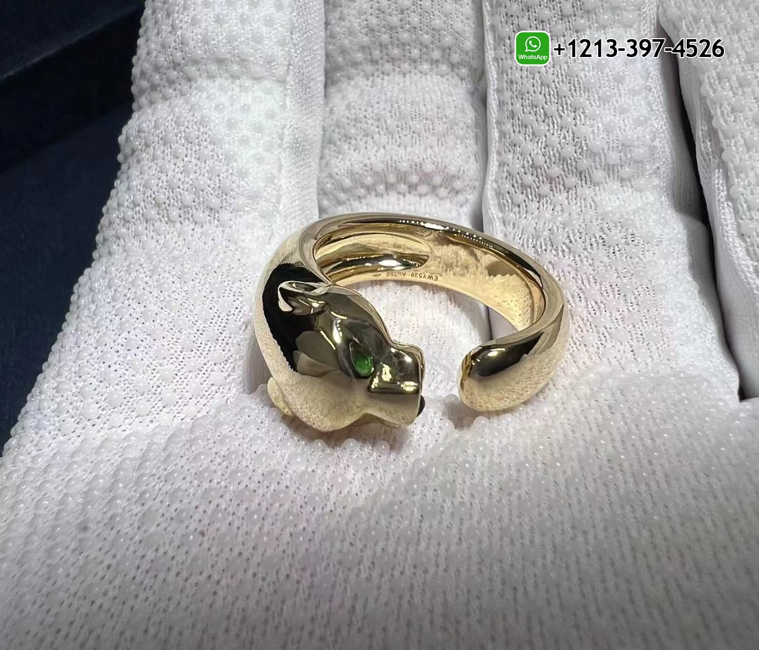 fnvpa2gtppr Best Sellers 1:1 Quality Cheap Custom Made Cartier Solid 18k Yellow Gold Tsavorite Garnets Panthère de Cartier Ring - High Quality 18k Gold and Diamond Luxury Distinctive Collection Designer Jewelry Customized Factory Price - Image 6
