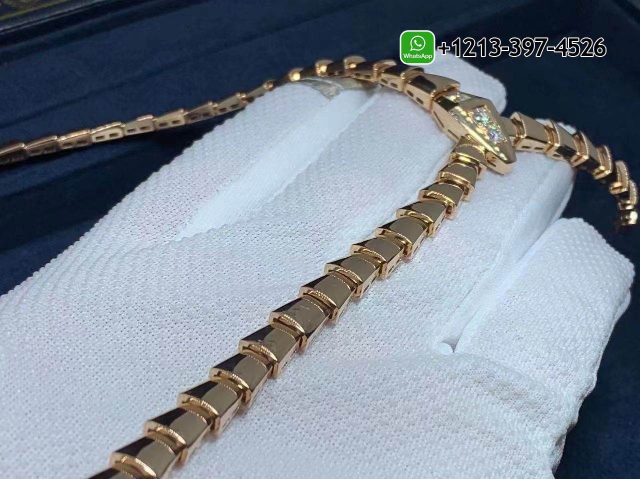 fztvkvofkut Best Sellers 1:1 Quality Cheap Custom Made Bvlgari Serpenti Viper 18k Rose Gold with Demi Pavé Diamonds Necklace - High Quality 18k Gold and Diamond Luxury Distinctive Collection Designer Jewelry Customized Factory Price - Image 6