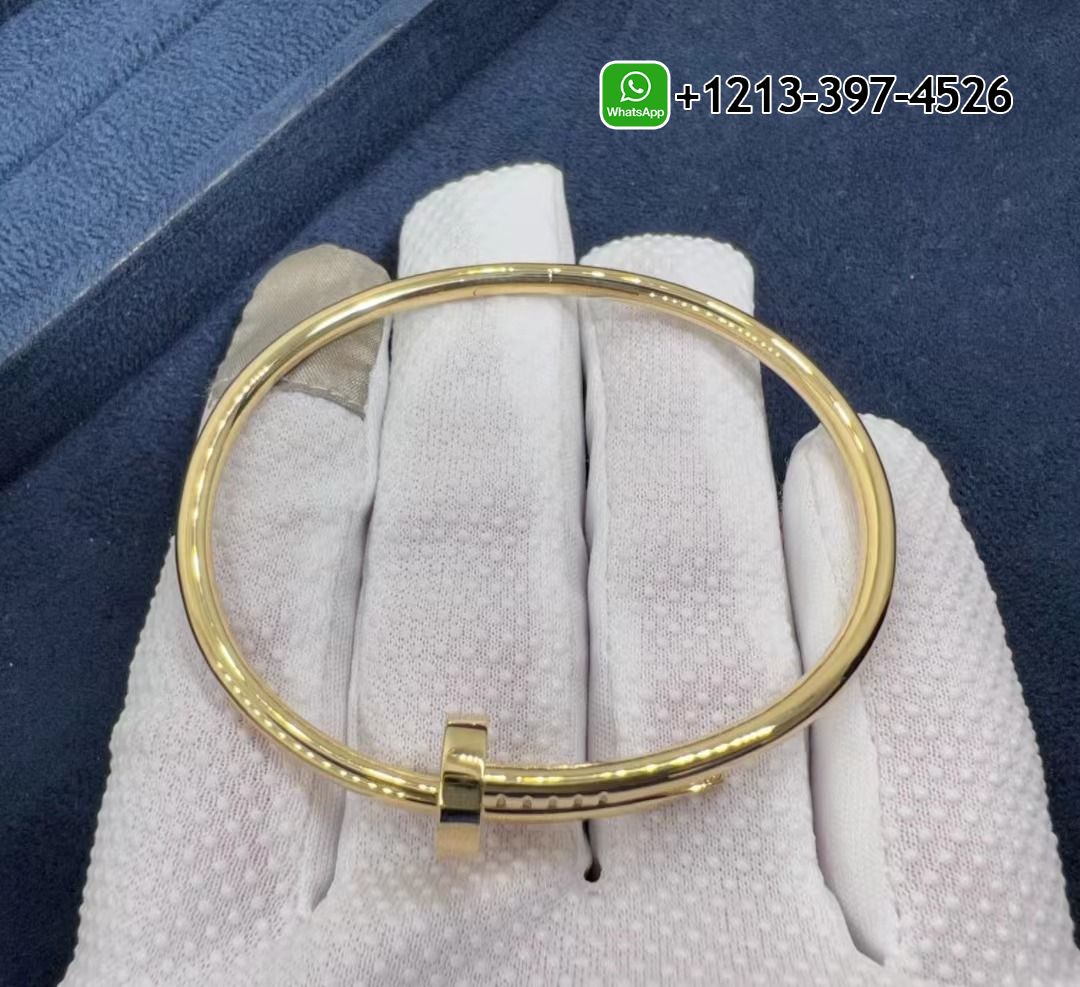 g2lv1lkmllm Cartier 18k Yellow Gold Plain Juste Un Clou Nail Bracelet B6048217 - High Quality 18k Gold and Diamond Luxury Distinctive Collection Designer Jewelry Customized Factory Price - Image 6