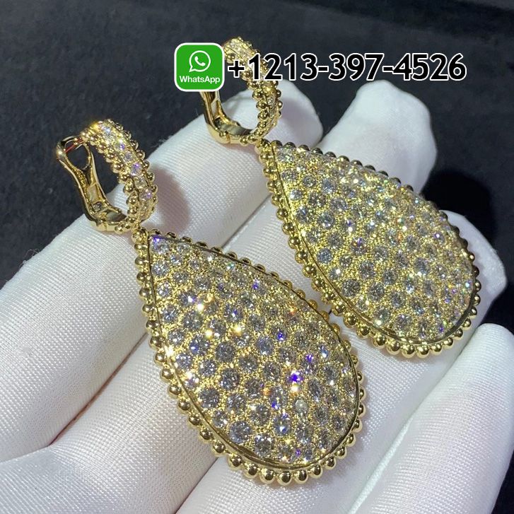 Custom Made Best Sellers Quality 1:1 Boucheron Sleepers Serpent Bohème 18k Yellow Gold Pave Diamonds Drop Earrings - High Quality 18k Gold and Diamond Luxury Distinctive Collection Designer Jewelry Customized Factory Price G3ww3n3wxss