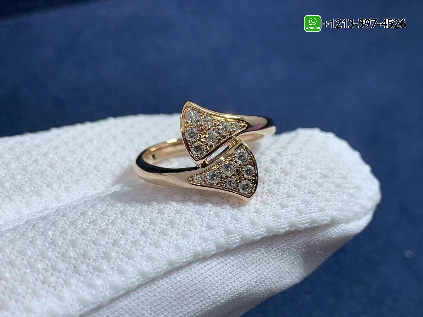 g4kjqkt1khx Custom Made Best Quality 1:1 Cheap Bulgari DIVAS’ DREAM 18K Rose Gold Diamond Ring - High Quality 18k Gold and Diamond Luxury Distinctive Collection Designer Jewelry Customized Factory Price - Image 5