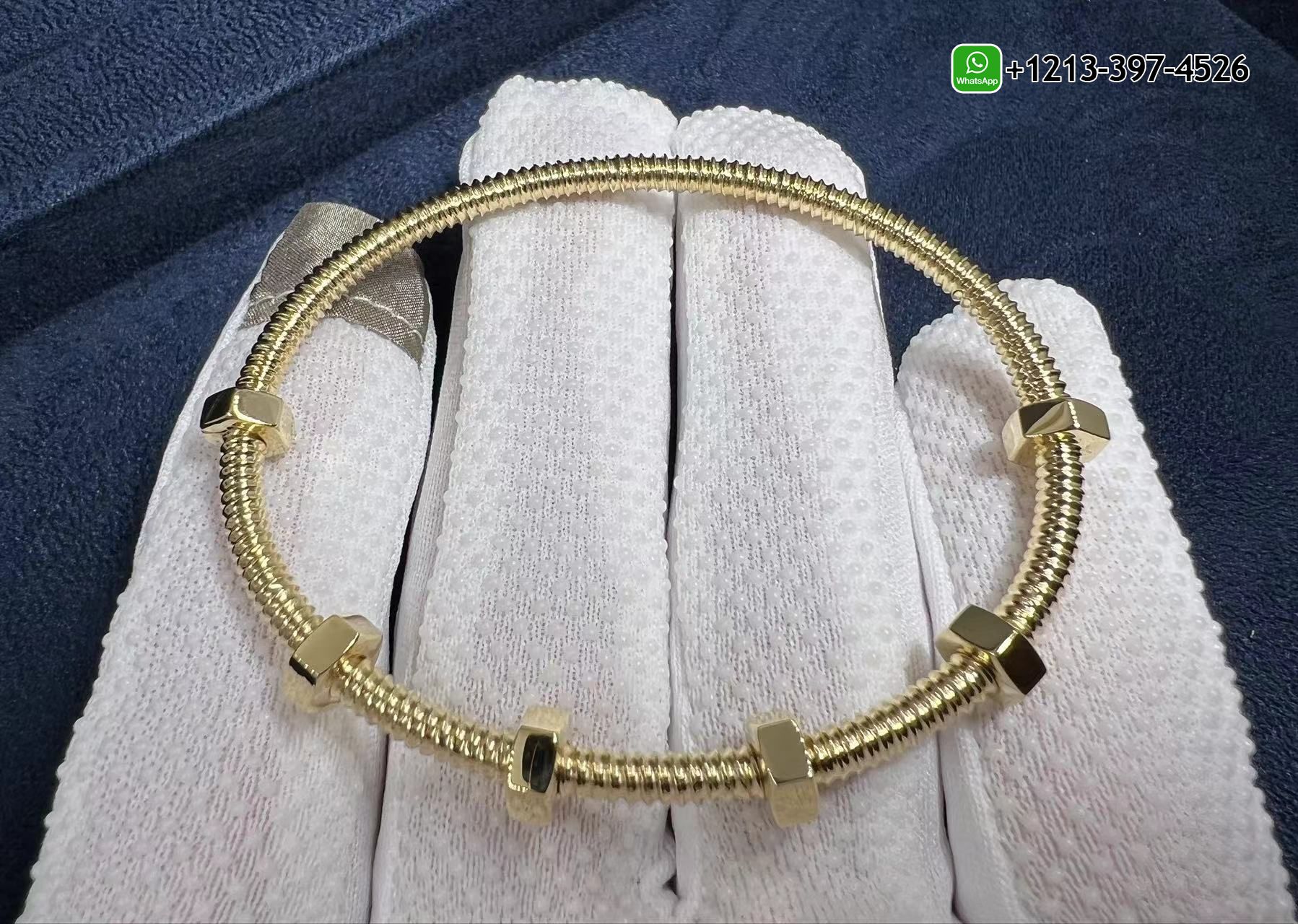 g5ii3h2h0ue 1:1 Quality Custom Made Cartier Pure 18k Yellow Gold Ecrou de Cartier Screws Bracelet - High Quality 18k Gold and Diamond Luxury Distinctive Collection Designer Jewelry Customized Factory Price - Image 3