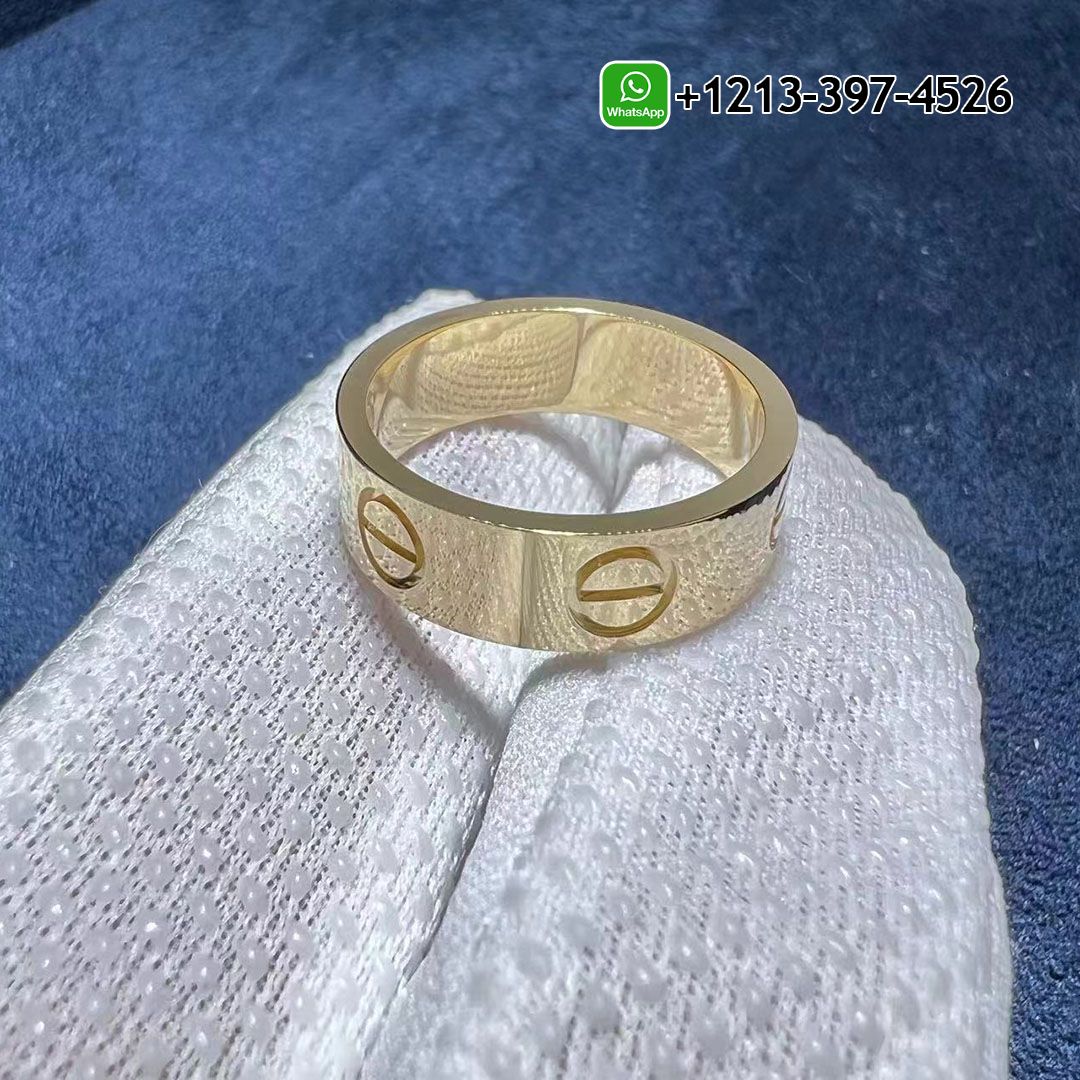 1:1 Quality Cartier Pure 18k Yellow Gold 5.5mm Love Ring - High Quality 18k Gold and Diamond Luxury Distinctive Collection Designer Jewelry Customized Factory Price