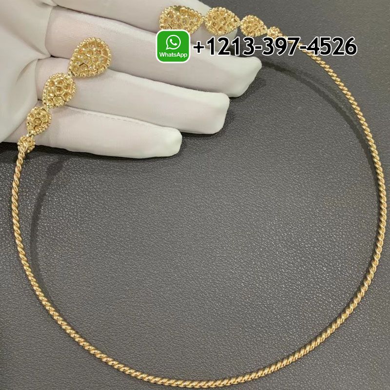 ga03mxrz0aq Custom Made Best Sellers Quality 1:1 Boucheron Serpent Bohème Choker 18k Yellow Gold Diamond Torque Necklace - High Quality 18k Gold and Diamond Luxury Distinctive Collection Designer Jewelry Customized Factory Price - Image 5
