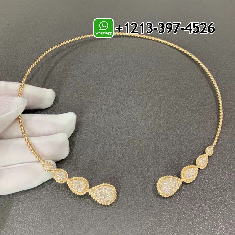 gggoofjtc2k Custom Made Best Sellers Quality 1:1 Boucheron Serpent Bohème Choker 18k Yellow Gold Diamond Torque Necklace - High Quality 18k Gold and Diamond Luxury Distinctive Collection Designer Jewelry Customized Factory Price - Image 2