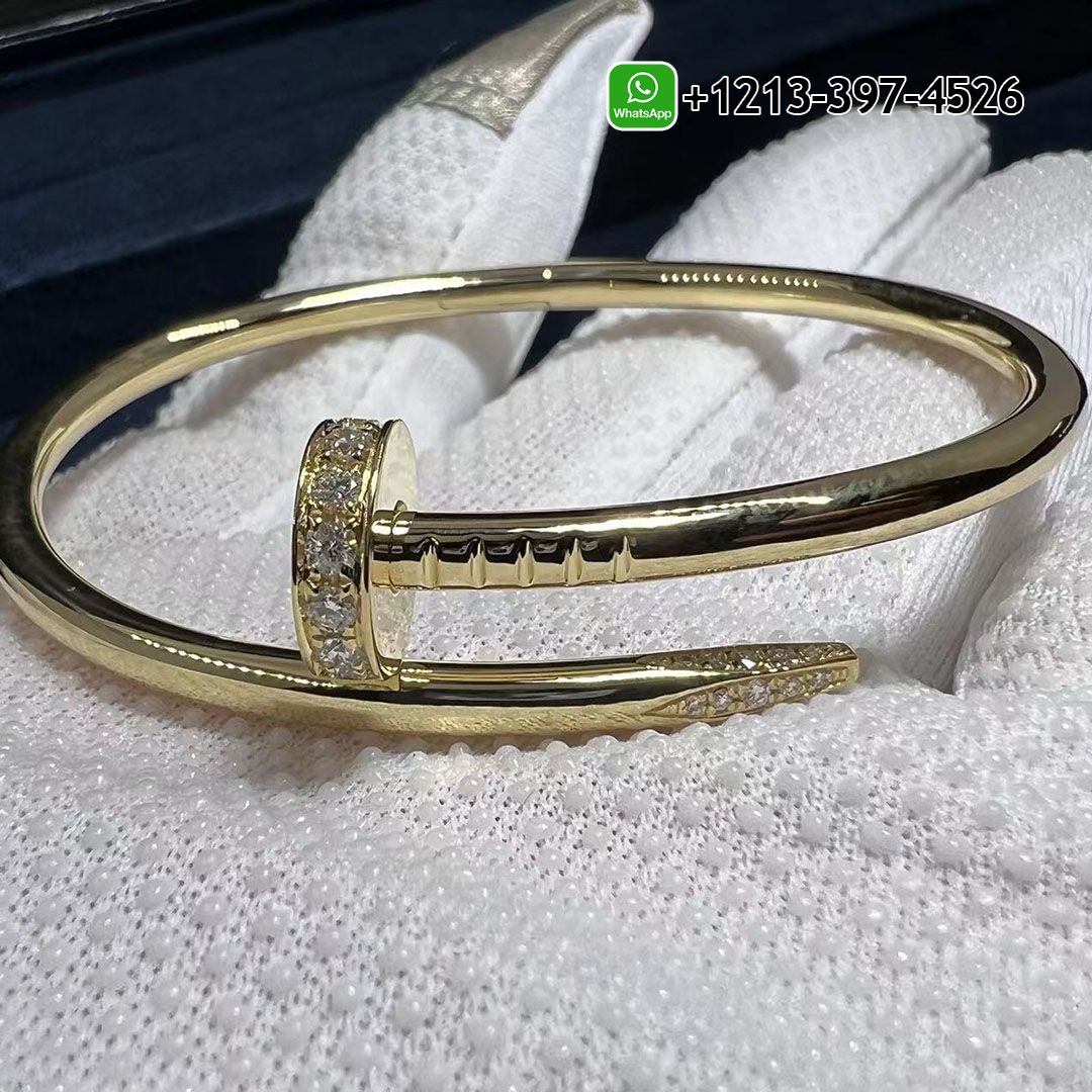Custom Made Top Quality Classic Cartier 18K Yellow Gold Diamond Nail Juste Un Clou Bracelet - High Quality 18k Gold and Diamond Luxury Distinctive Collection Designer Jewelry Customized Factory Price Ginc3xcwbne