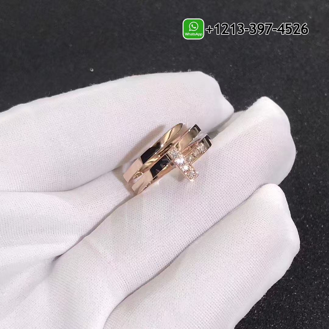 Best Sellers 1:1 Quality Cheap Custom Made Tiffany T 18k Rose Gold Diamond Square Wrap Ring - High Quality 18k Gold and Diamond Luxury Distinctive Collection Designer Jewelry Customized Factory Price Gzfp3taxw0m