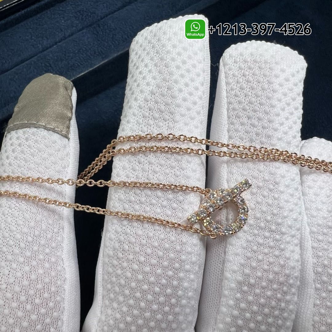 Custom Made Hermes 18k White Gold Diamond Finesse Lariat Necklace - High Quality 18k Gold and Diamond Luxury Distinctive Collection Designer Jewelry Customized Factory Price Gzup51vaph0