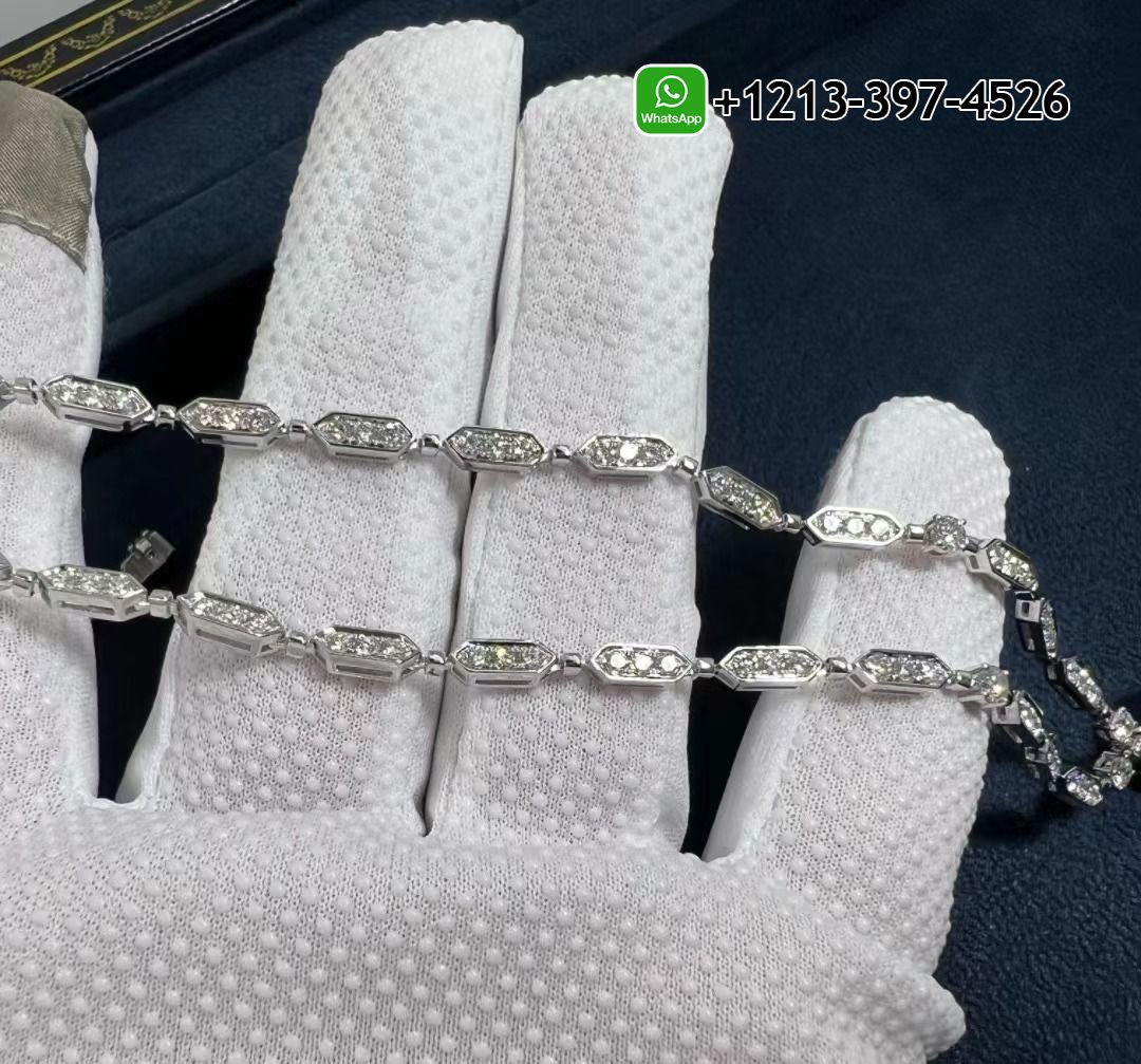 h3z3g30wvnn Best Quality Bvlgari 18k White Gold 4.59cttw Diamond And 1.48cttw Sapphire Serpenti Necklace Replica - High Quality 18k Gold and Diamond Luxury Distinctive Collection Designer Jewelry Customized Factory Price - Image 4