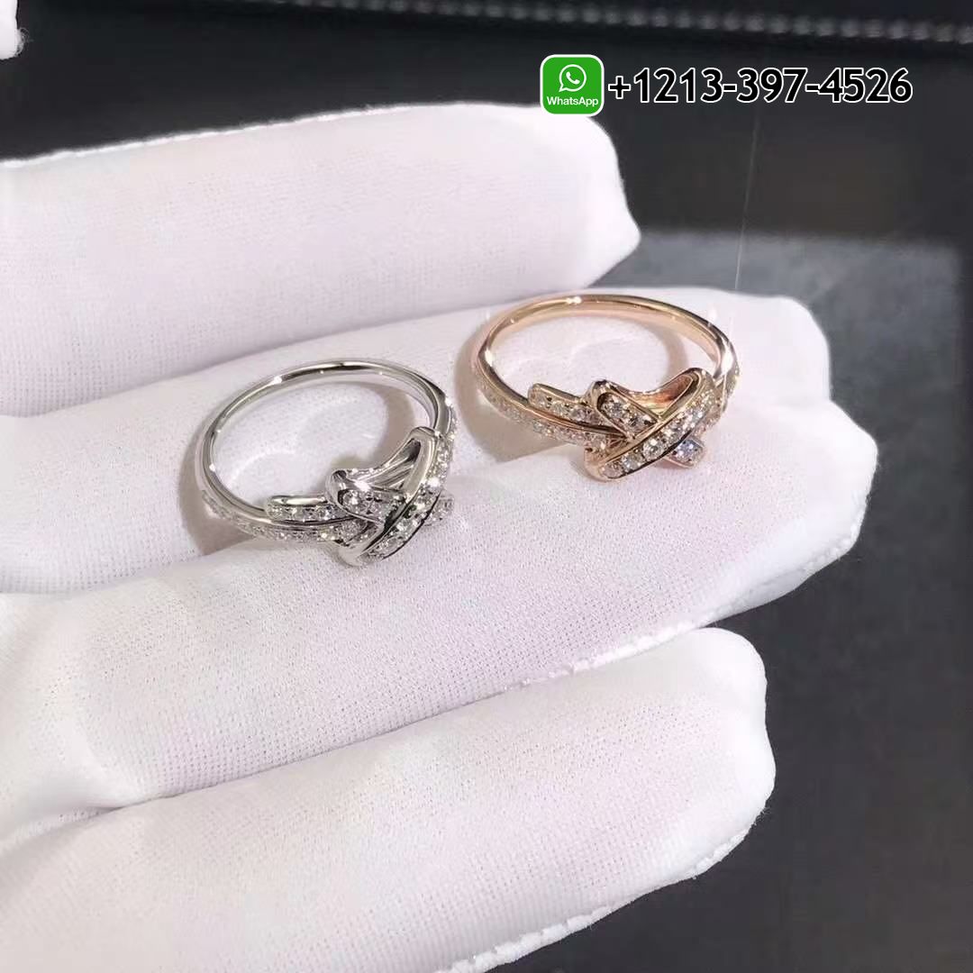 Custom Made Best Sellers Quality 1:1 Chaumet Jeux De Liens 18K Rose Gold Diamond Ring - High Quality 18k Gold and Diamond Luxury Distinctive Collection Designer Jewelry Customized Factory Price H5fhbjsrxwt