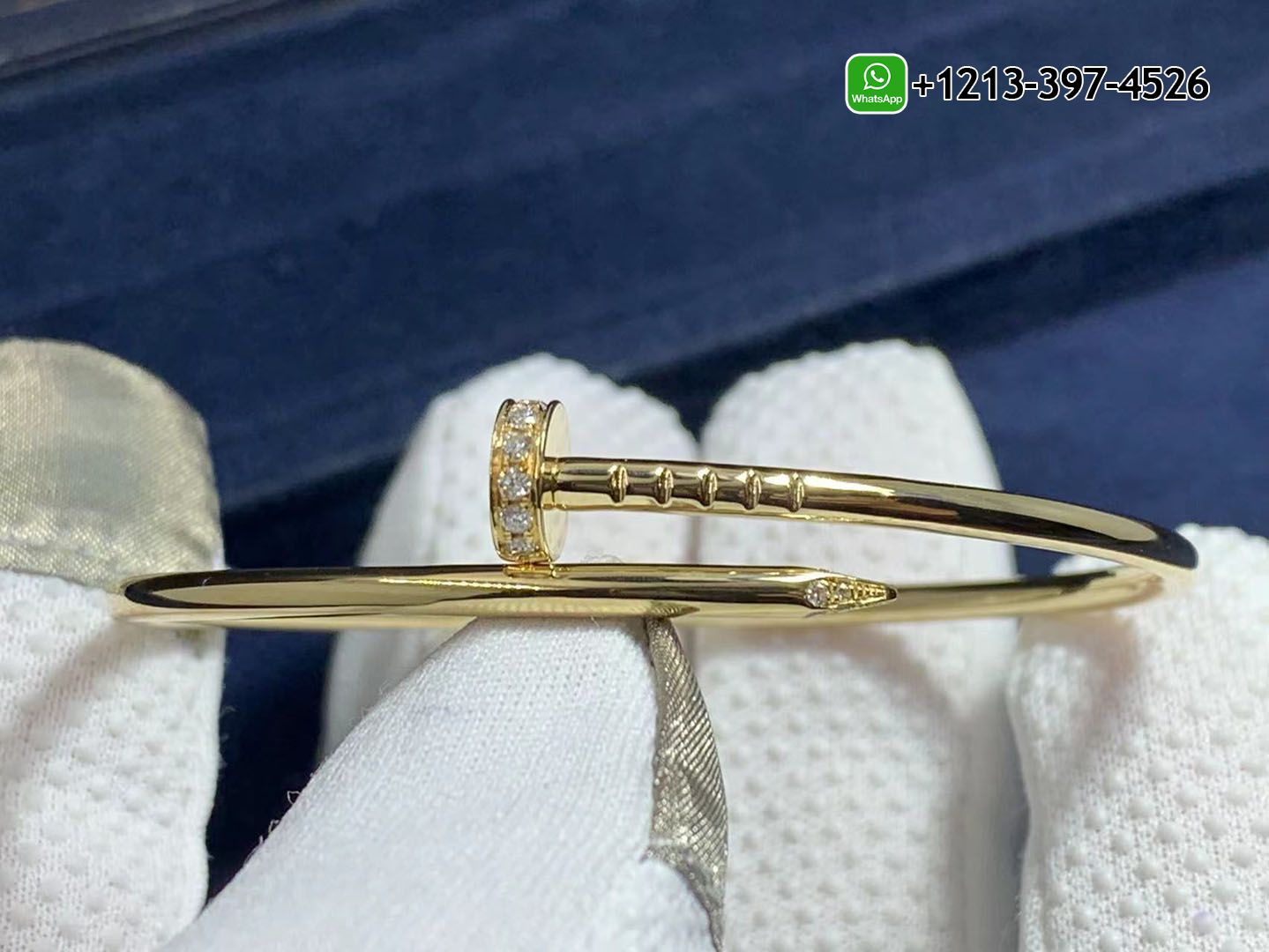 heu34bwptgu Cartier Juste Un Clou Diamonds 18k Yellow Gold Small Model Nail Bracelet B6066117 - High Quality 18k Gold and Diamond Luxury Distinctive Collection Designer Jewelry Customized Factory Price - Image 2
