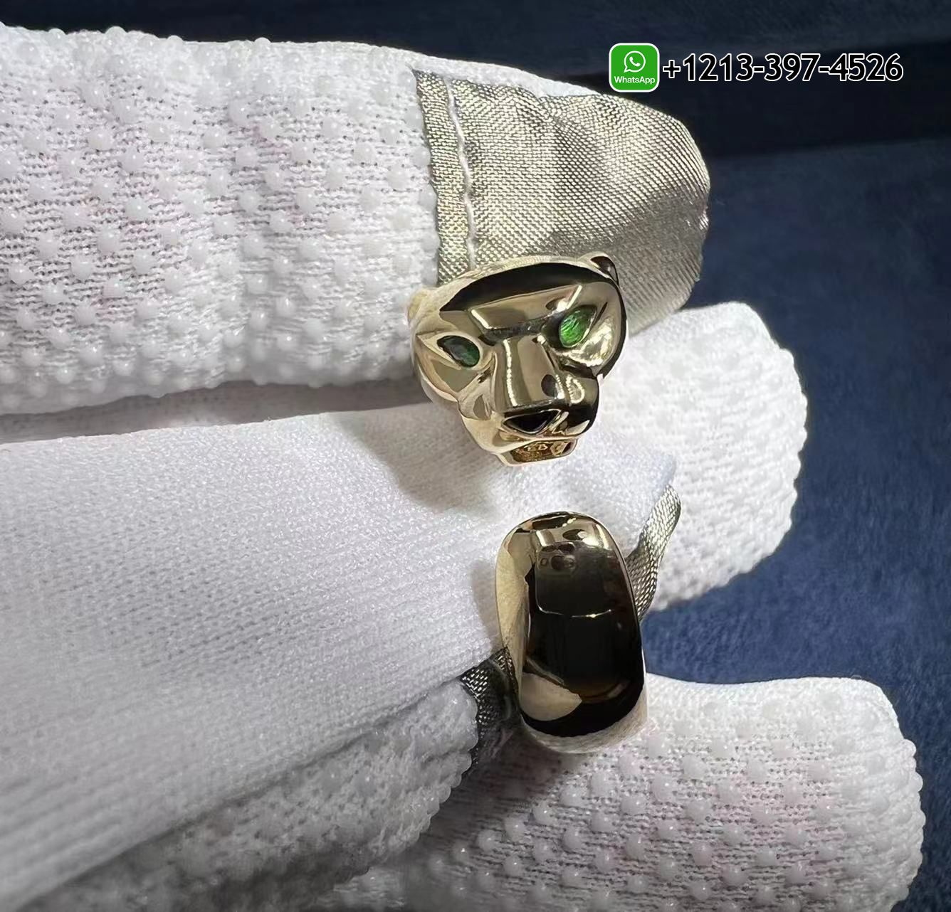 hvi4wllfxqt Best Sellers 1:1 Quality Cheap Custom Made Cartier Solid 18k Yellow Gold Tsavorite Garnets Panthère de Cartier Ring - High Quality 18k Gold and Diamond Luxury Distinctive Collection Designer Jewelry Customized Factory Price - Image 2