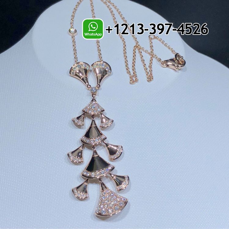 hy2ny5yo1wi Bvlgari Divas’ Dream Necklace Set Diamonds 18K Rose Gold Necklace CL857569 - High Quality 18k Gold and Diamond Luxury Distinctive Collection Designer Jewelry Customized Factory Price - Image 5