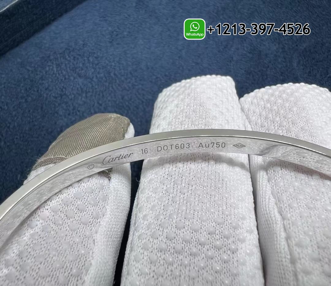 idzqpljyoni High-end sale Custom Made 1:1 Quality Cartier 18K White Gold Diamond Paved Small Model LOVE Bracelet - High Quality 18k Gold and Diamond Luxury Distinctive Collection Designer Jewelry Customized Factory Price - Image 3