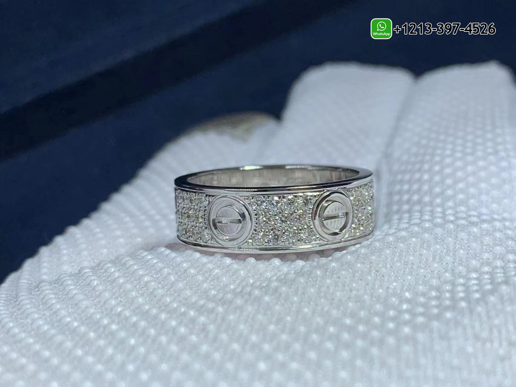 ifiz4dxzhaq Best Sellers 1:1 Quality Cheap Custom Made Custom Cartier Love 18K White Gold Full Diamond-Paved 6.5MM Band Ring - High Quality 18k Gold and Diamond Luxury Distinctive Collection Designer Jewelry Customized Factory Price - Image 6