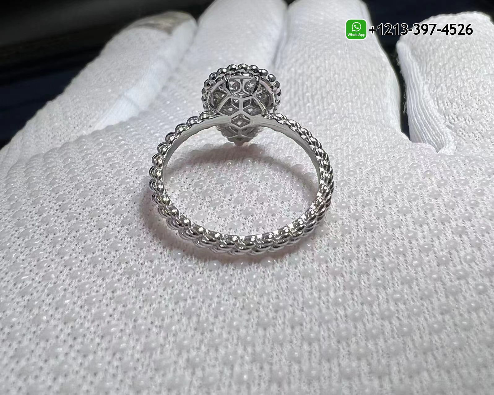 ihftjmiihud Quality 1:1 Copy Boucheron Serpent Bohème Ring S Motif Set with Pavé Diamonds in 18K White Gold - High Quality 18k Gold and Diamond Luxury Distinctive Collection Designer Jewelry Customized Factory Price - Image 6
