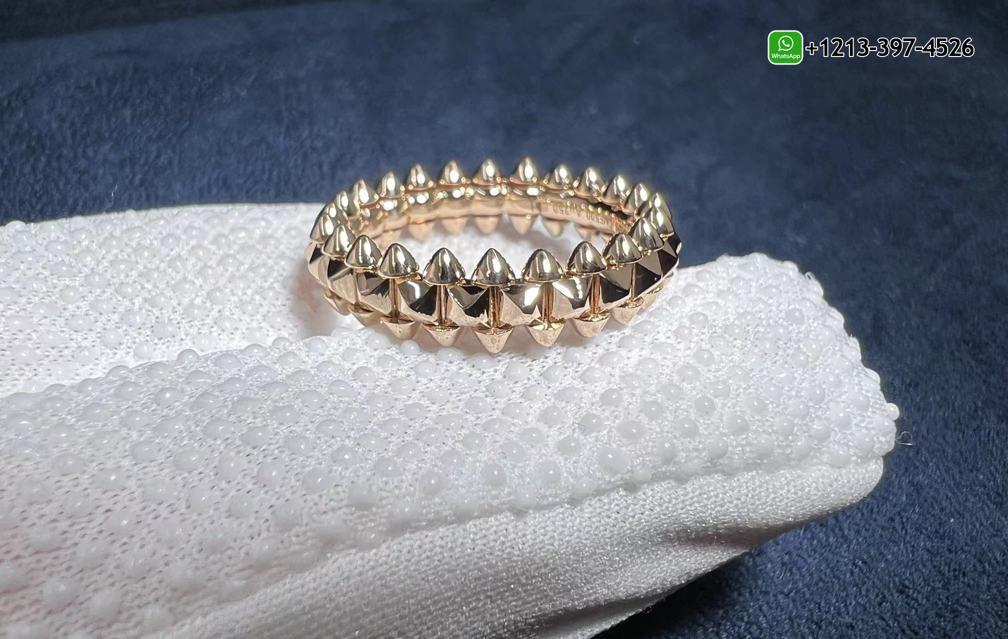 iwjumgsyhm0 Cheap Cartier Solid 18k Rose Gold Medium Model Clash de Cartier Ring Replica - High Quality 18k Gold and Diamond Luxury Distinctive Collection Designer Jewelry Customized Factory Price - Image 7