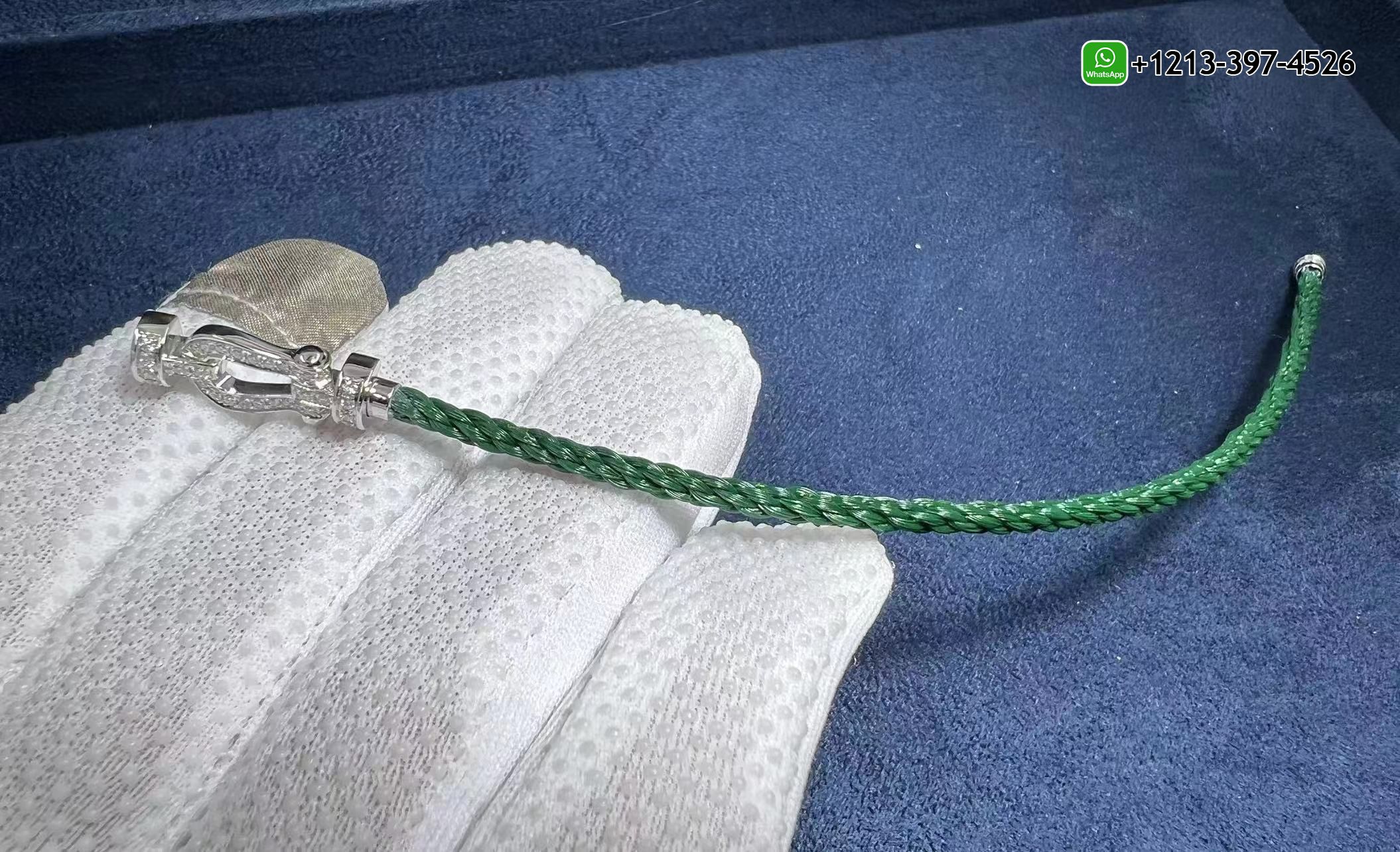 j3wanapnj4j Custom Made Best Sellers Quality 1:1 Copy Force 10 Bracelet 18k white gold and diamonds medium model Blue Cable - High Quality 18k Gold and Diamond Luxury Distinctive Collection Designer Jewelry Customized Factory Price - Image 8