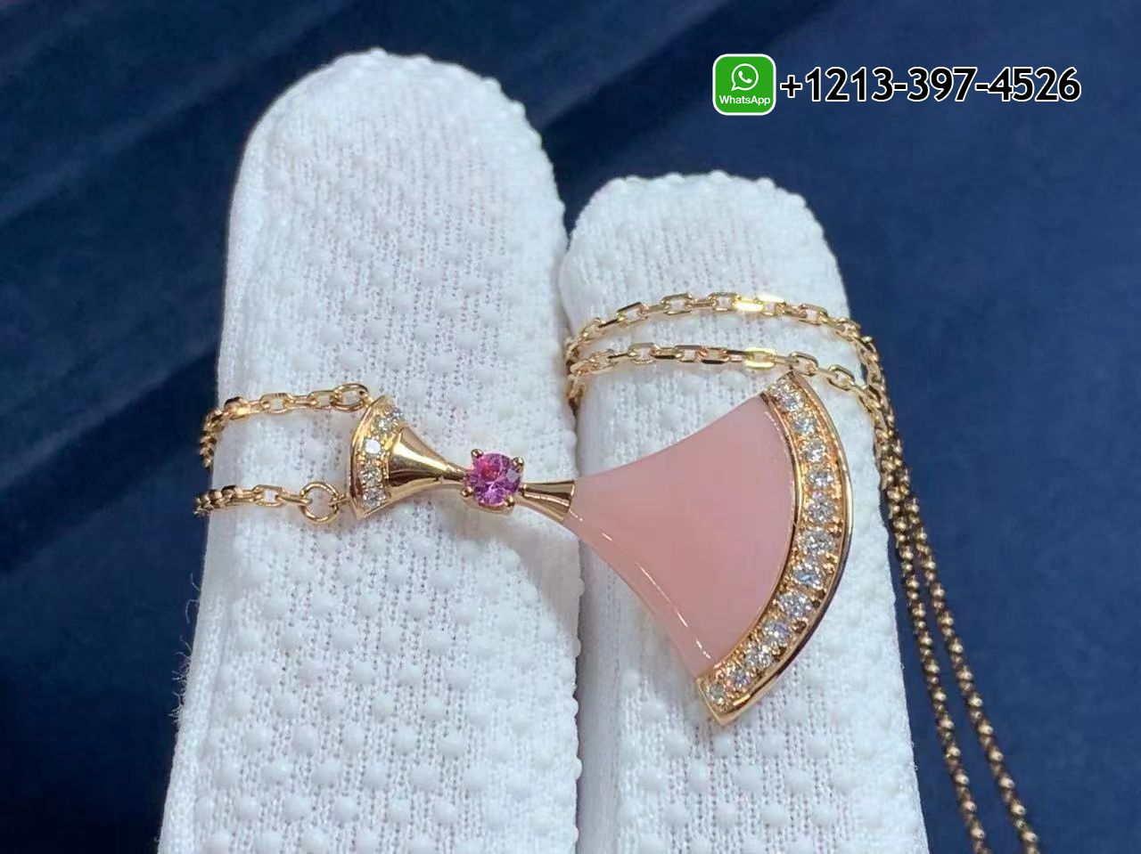 j5uwgqhhh5s Custom Made Best Quality 1:1 Bvlgari Divas’ Dream 18K Rose Gold Valentine’s Day Limited Edition Necklace - High Quality 18k Gold and Diamond Luxury Distinctive Collection Designer Jewelry Customized Factory Price - Image 5