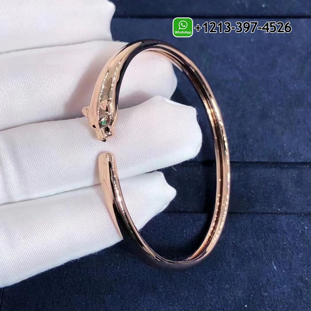 jc0swnlfmmb Custom Made Best Quality 1:1 Cheap Catier Pure18K Rose Gold Small Model Panthere De Cartier Bracelet - High Quality 18k Gold and Diamond Luxury Distinctive Collection Designer Jewelry Customized Factory Price - Image 6