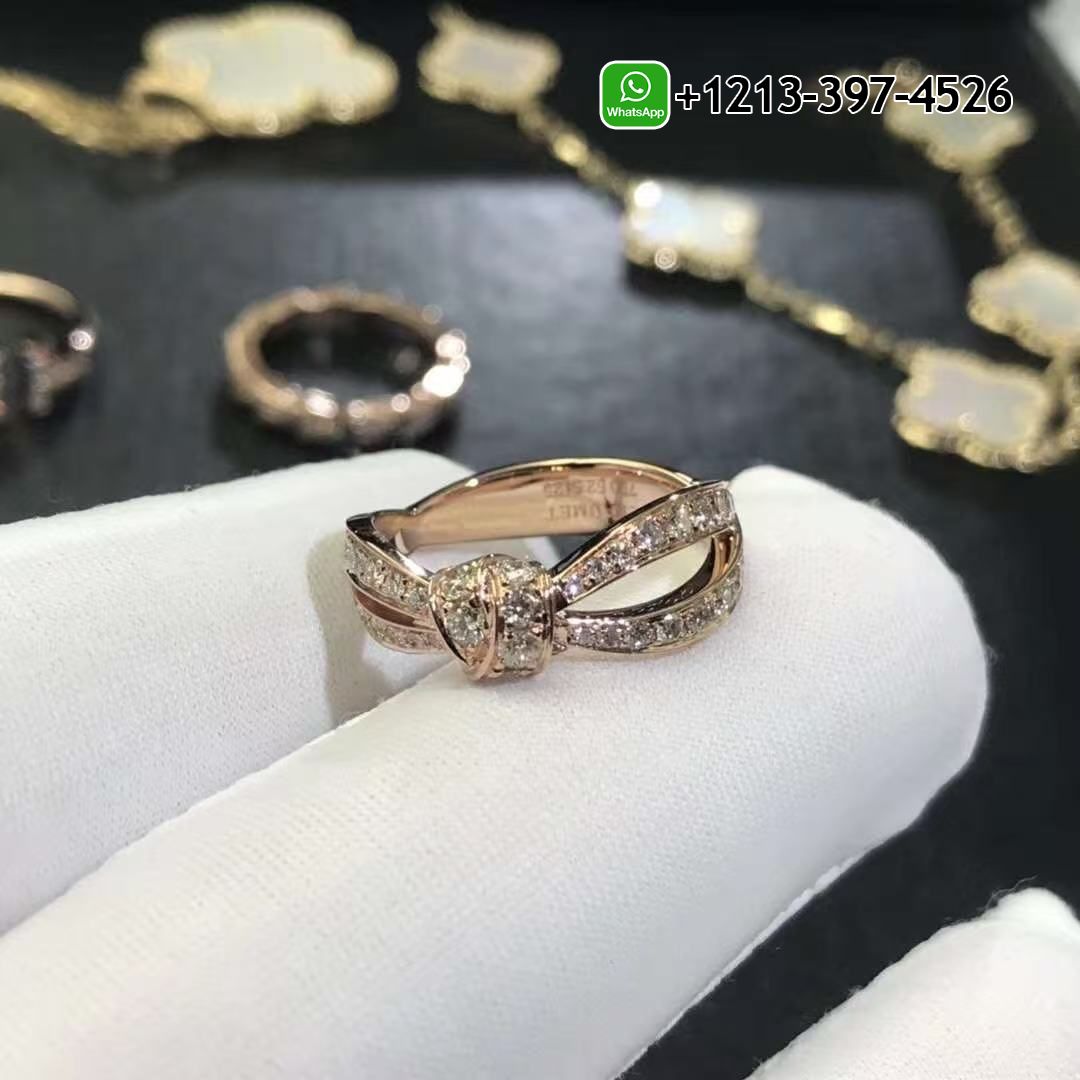 jflg34jk4gw Custom Made Best Sellers Quality 1:1 Chaumet Liens Séduction 18K Rose Gold Diamonds Ring - High Quality 18k Gold and Diamond Luxury Distinctive Collection Designer Jewelry Customized Factory Price - Image 3